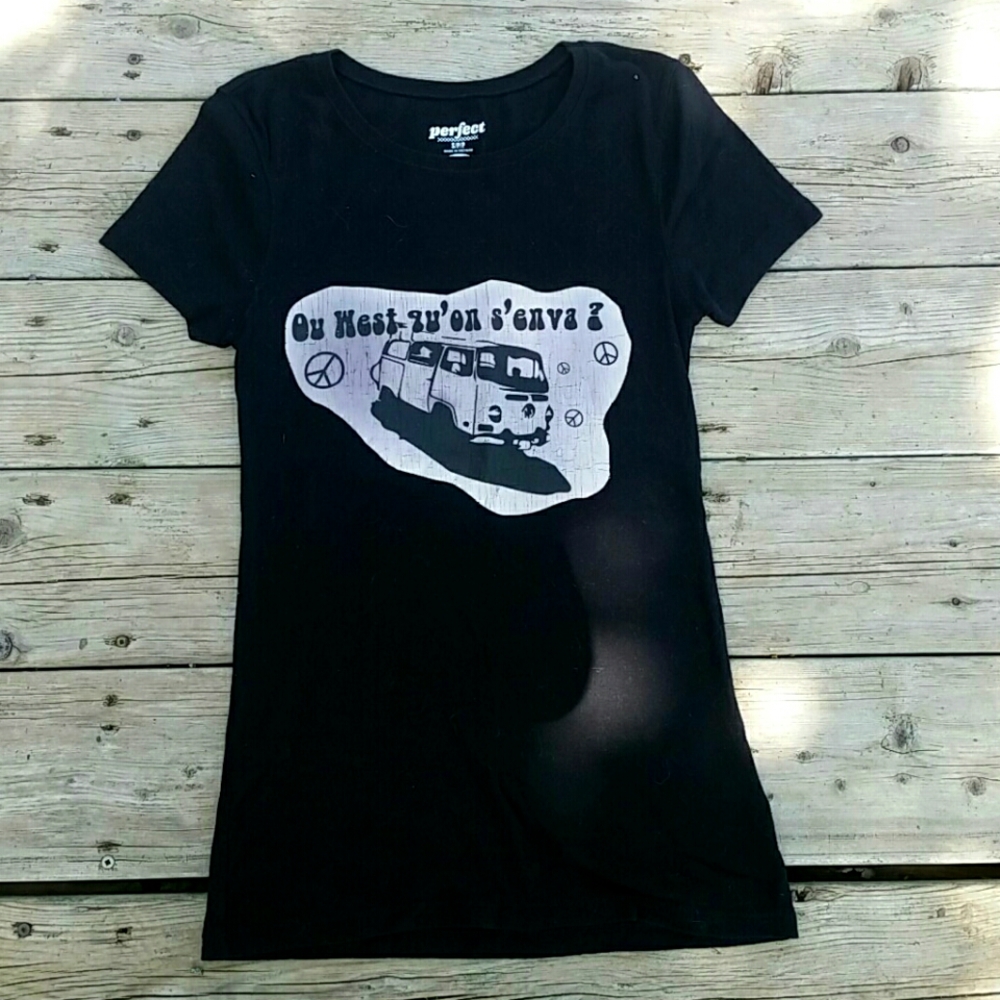 "Ou West Qu'on S'enva?" Westfalia Ladies T Shirt